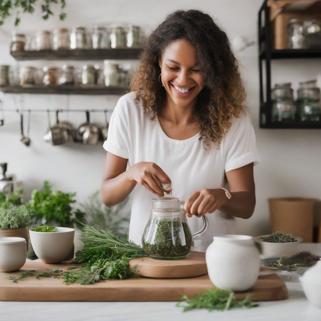 Preparing Herbal Tea